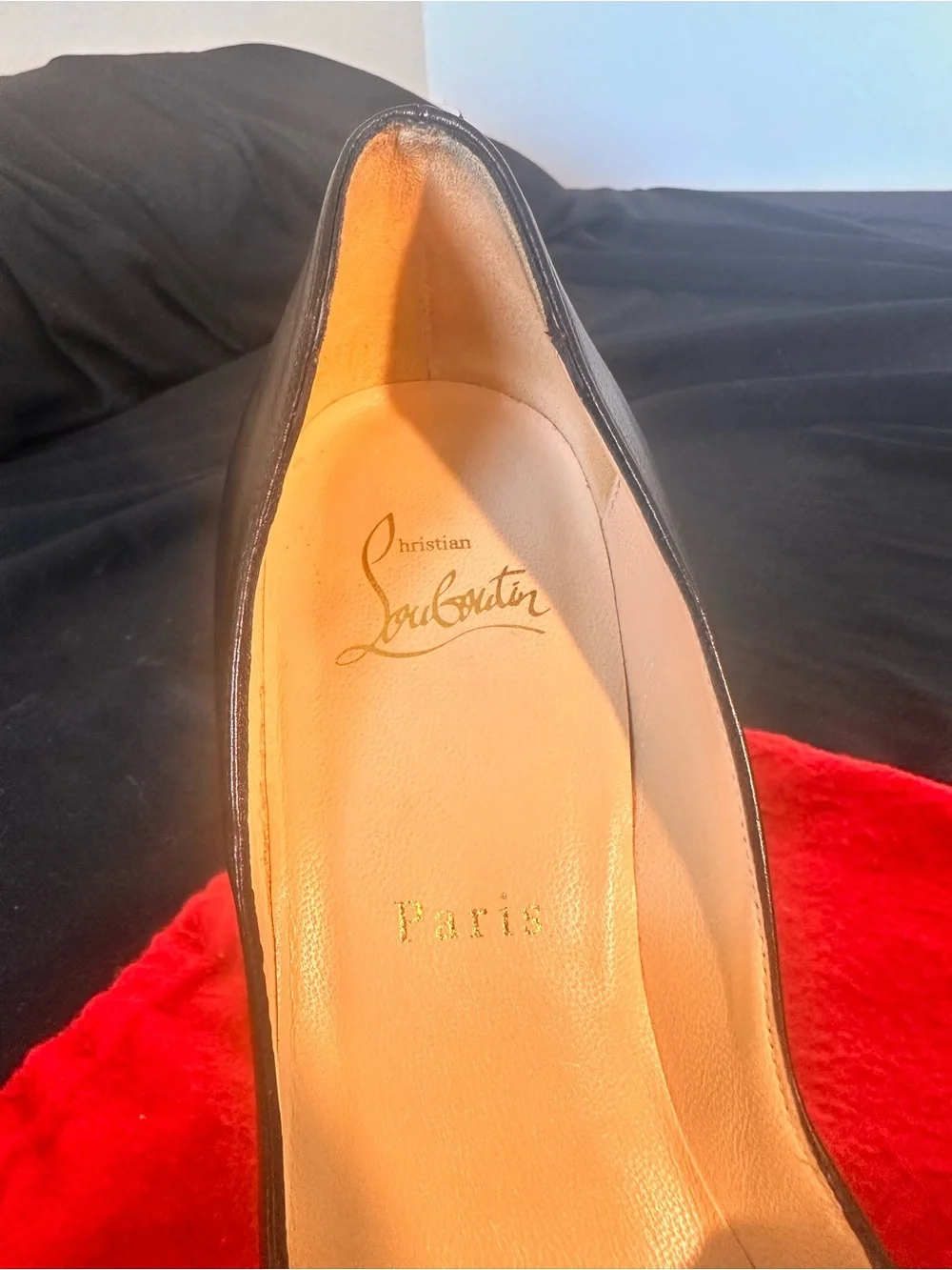 Christian Louboutin Black Leather 